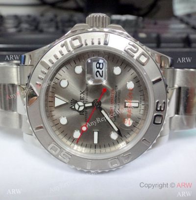 Copy Rolex Yacht-Master Grey Dial Stainless Steel watch